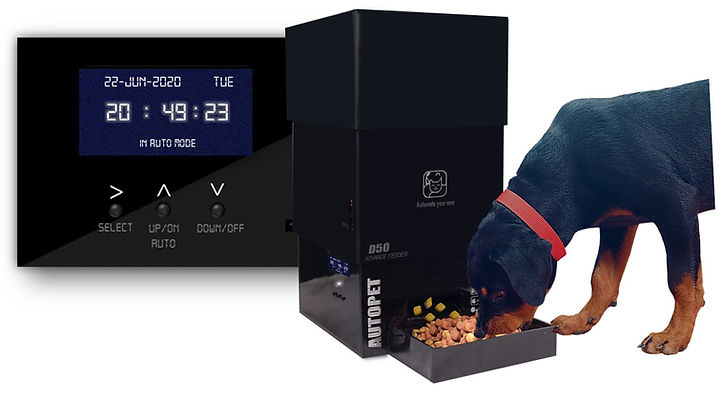 autopet d50 Smart automatic dog feeder with timer dispenser Controlled Quantity at set time saves 30% food wastages