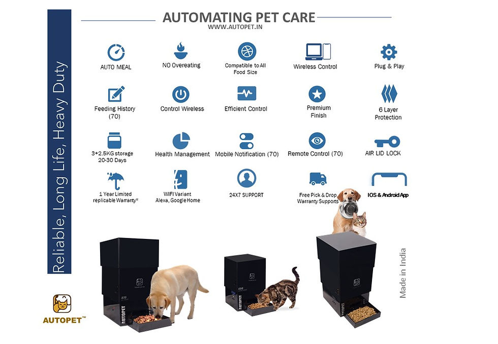 Thumbnail: Autopet D10 Auto Manual Smart Dog Food Feeder Dispenser
