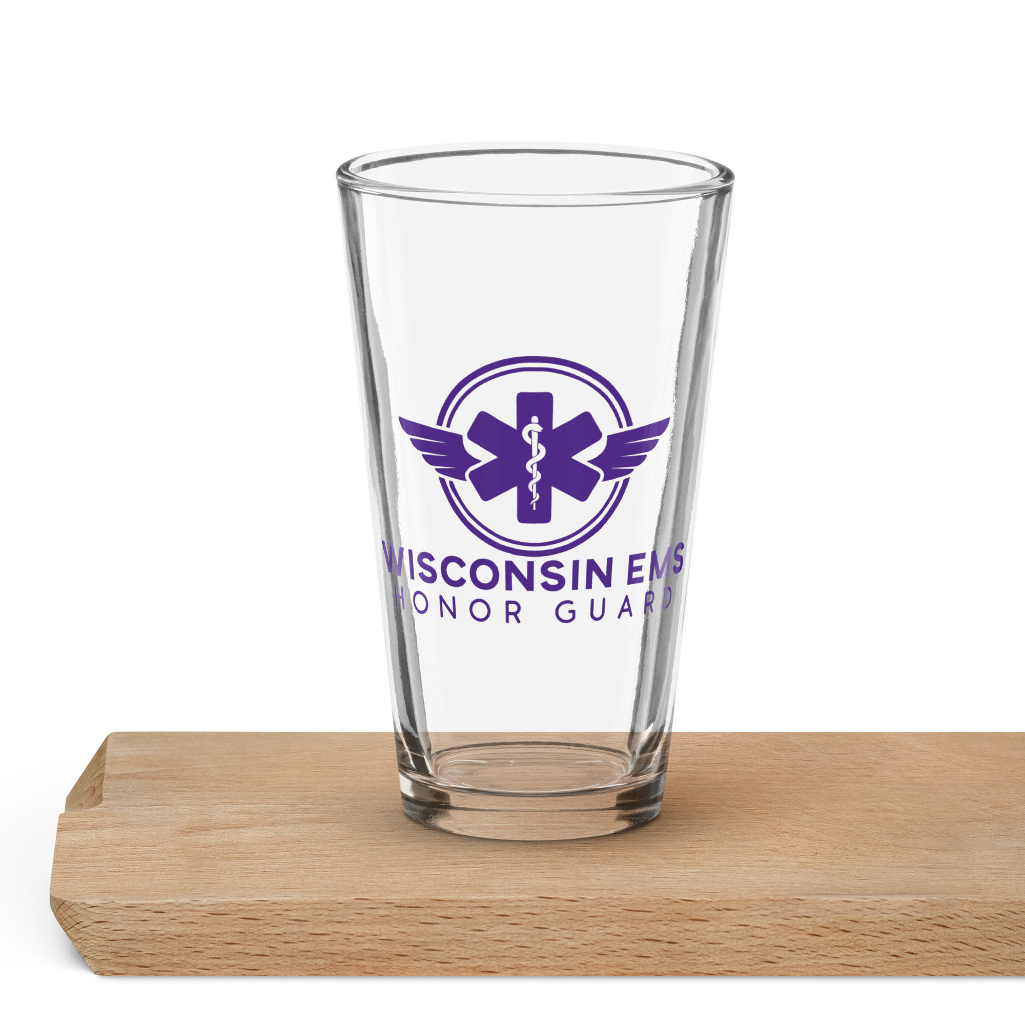 WINGS = Shaker pint glass