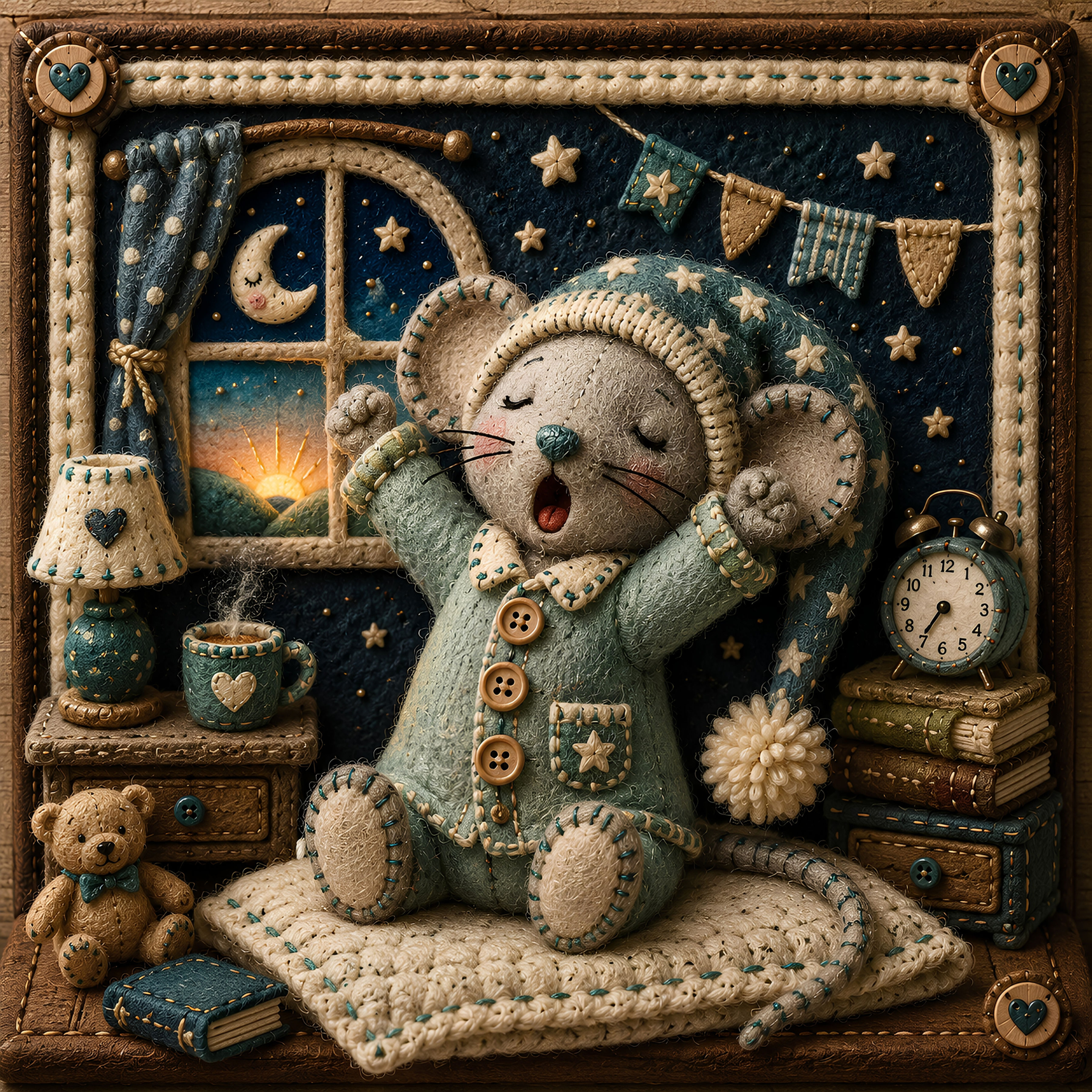 Morning Star Mouse (Square Print)