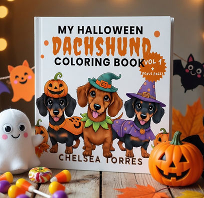 🎃 Get into the Halloween spirit with 30 spooky-cute Dachshund designs! From witch hats to pumpkin patches, this playful coloring book is perfect for kids ages 4–8 (and dog-loving grownups too!). A paws-itively fun treat for fall festivities and creative downtime.