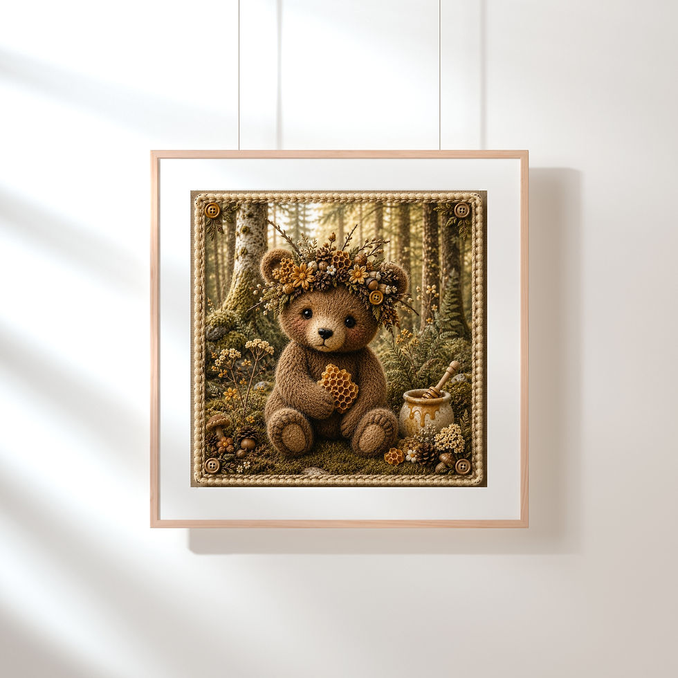 Thumbnail: Honey Bear (Square Print)