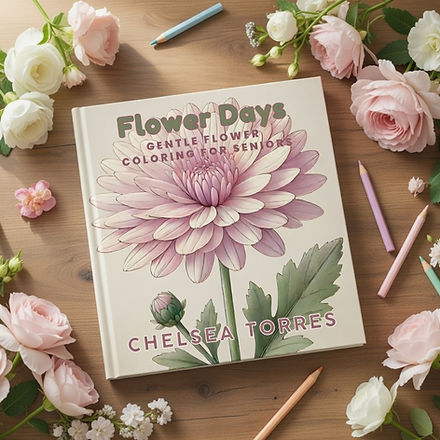 🌸 Ease into calm, color, and the quiet beauty of flowers with this gentle, senior-friendly coloring book. Featuring 30 large-print, single-sided illustrations of individual blooms, Flower Days offers a peaceful creative escape for older adults, nature lovers, and anyone who enjoys slow, relaxing moments with color and care.