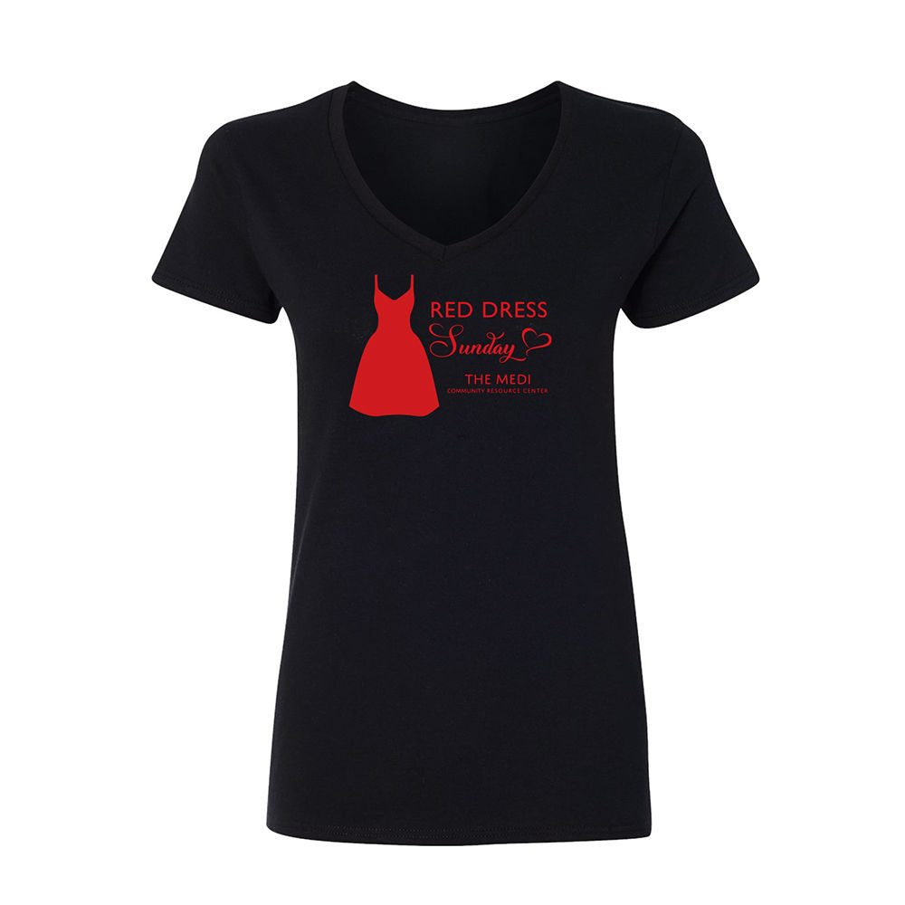 Red Dress Sundays tee - black