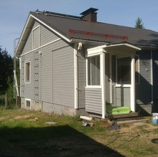 Ulkomaalaustyöt, rintamamiestalot, julkisivumaalaukset