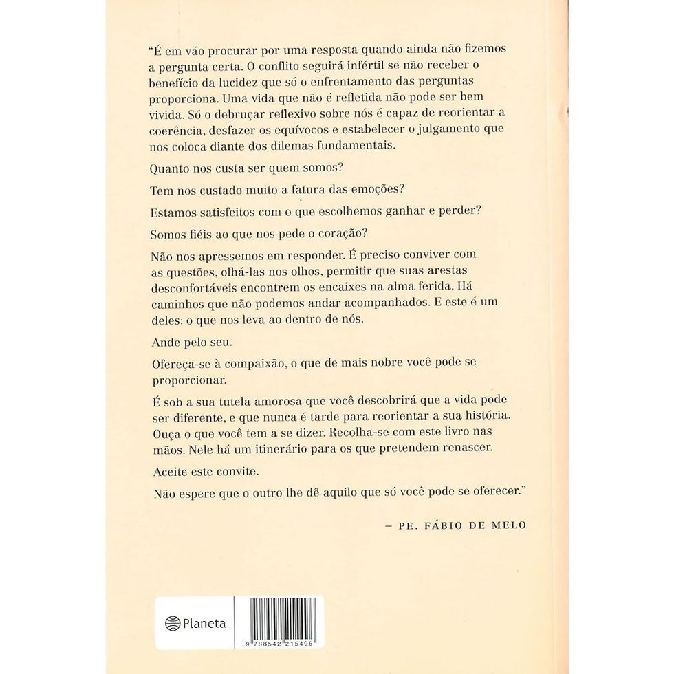Por Onde for o teu Passo, que lá Esteja o teu Coração- De Fábio de Melo