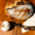 Roasted Garlic with Asiago Cheese Sourdough loaf