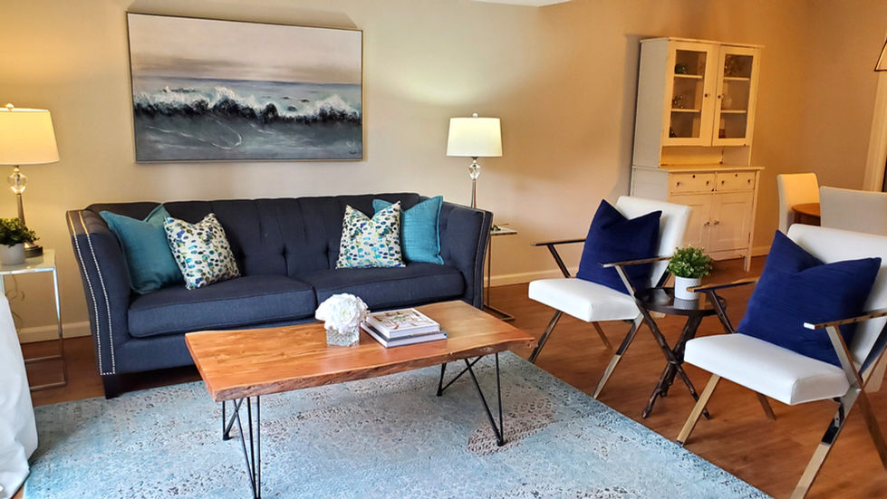 Staged living room