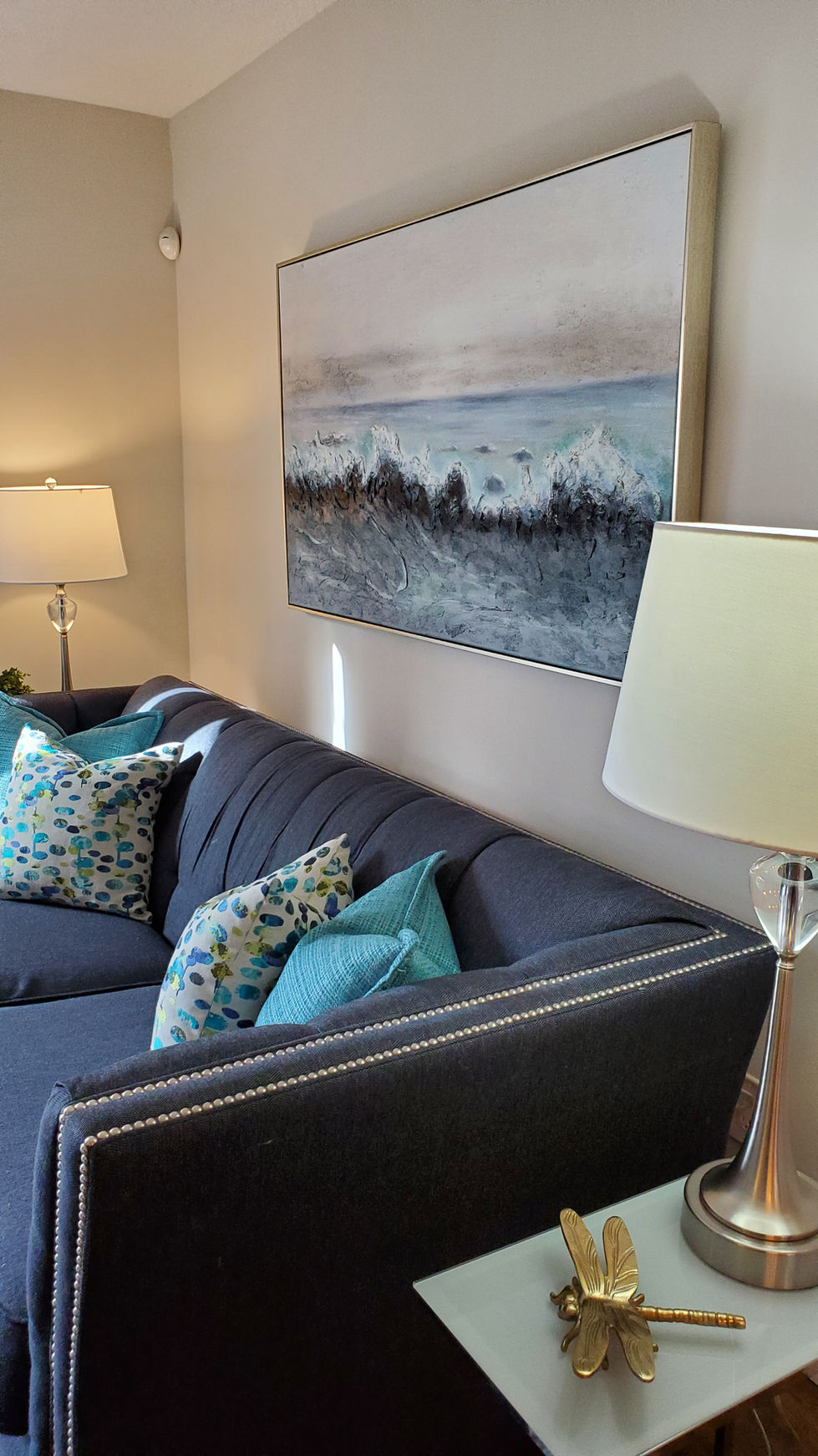 Staged living room