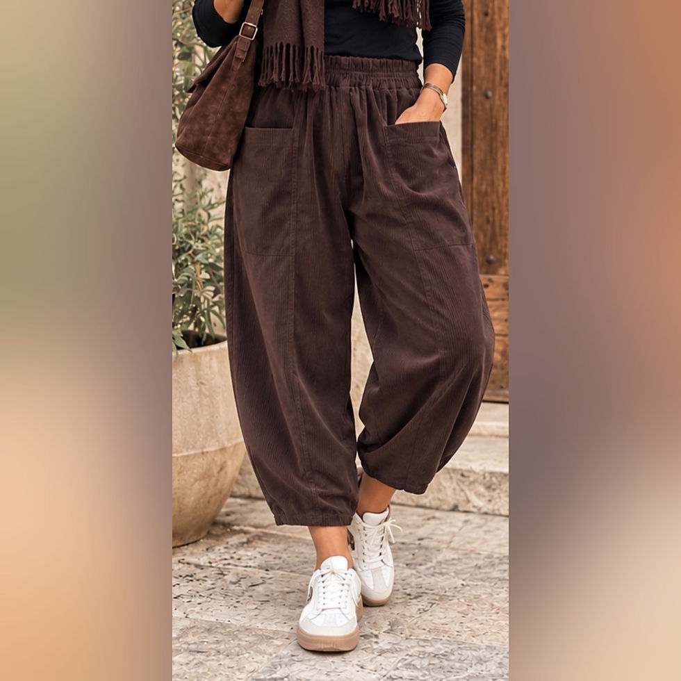 Thumbnail: Pin Cord Barrel Leg (8-16) 3 Colours 