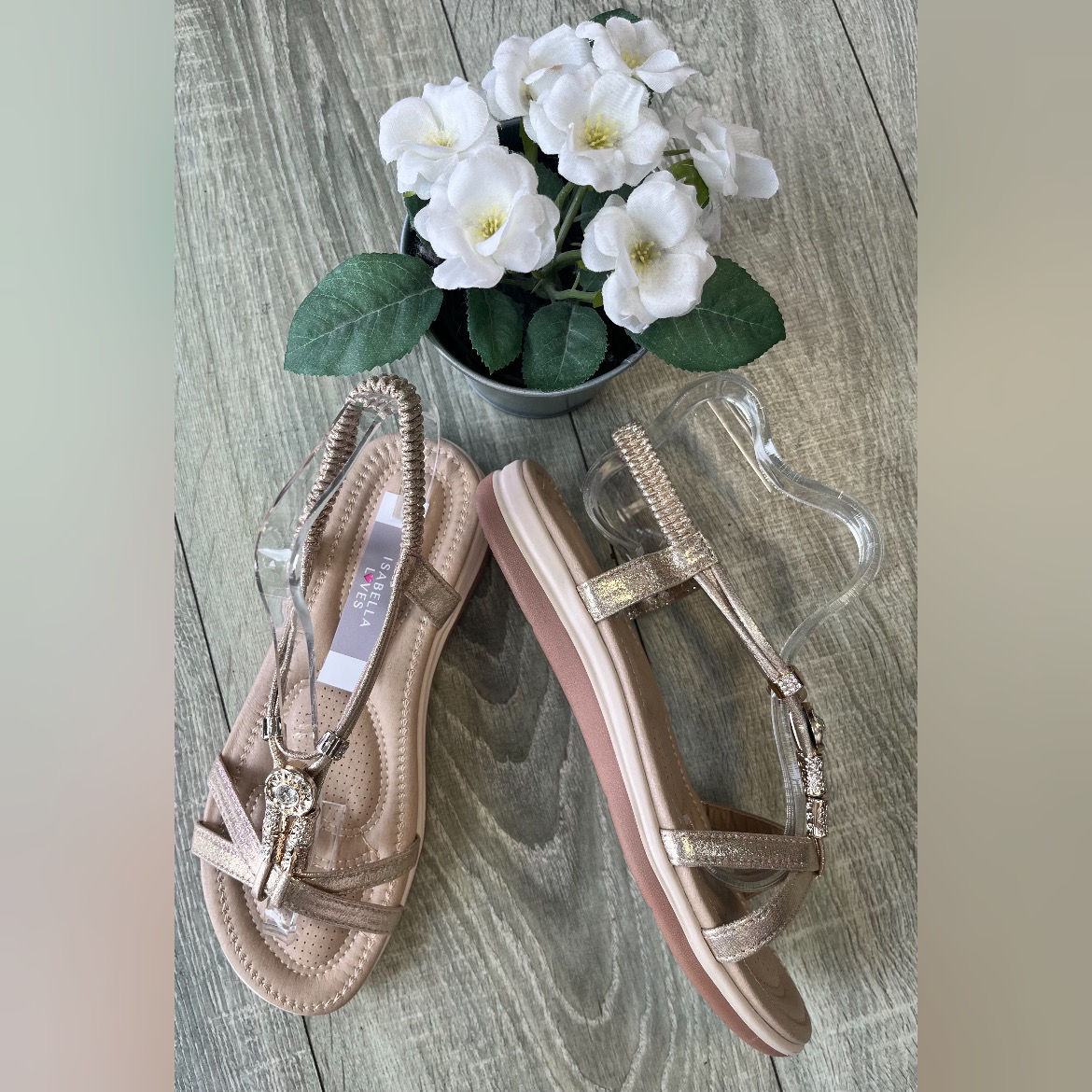 Tessa Sandals ( 3-8) Rose Gold