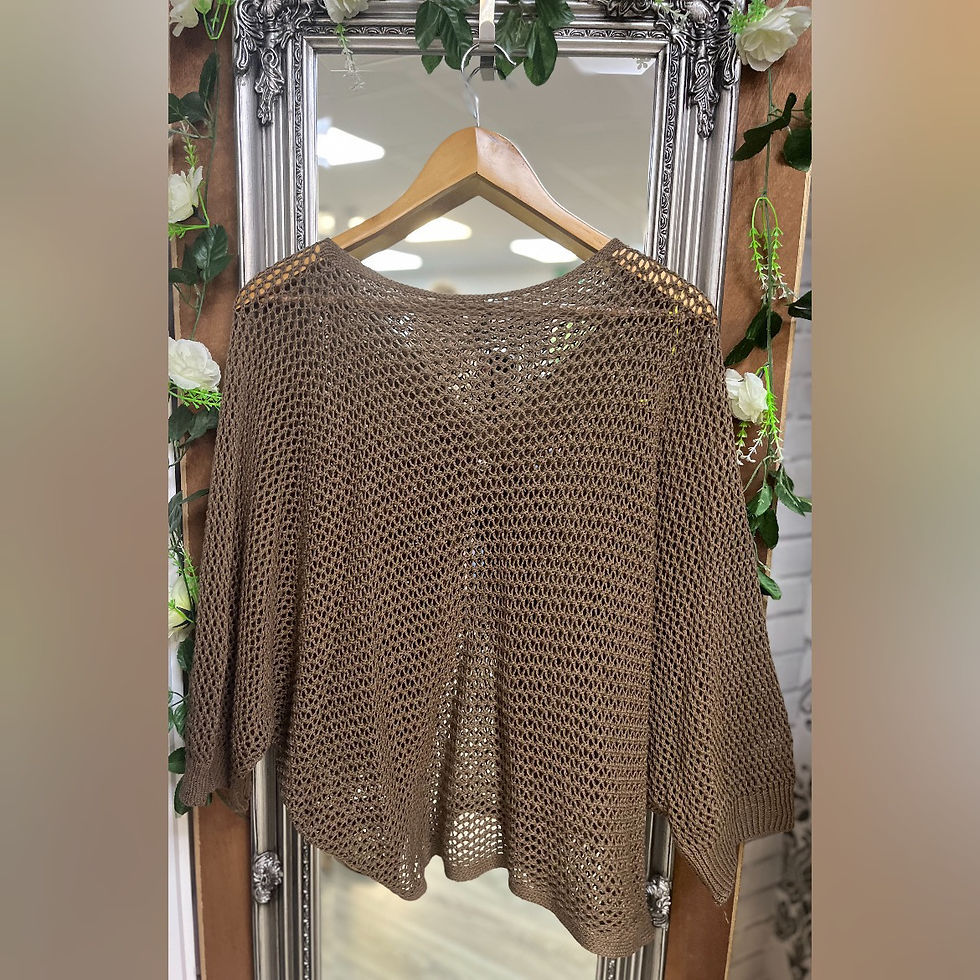 Thumbnail: 4 Way Knit (free Size) Brown 