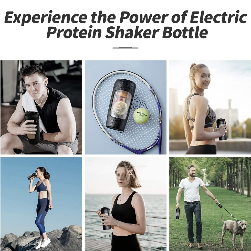Thumbnail: Fusion Shake 650ml USB Electric Portable Whey Protein Shaker 