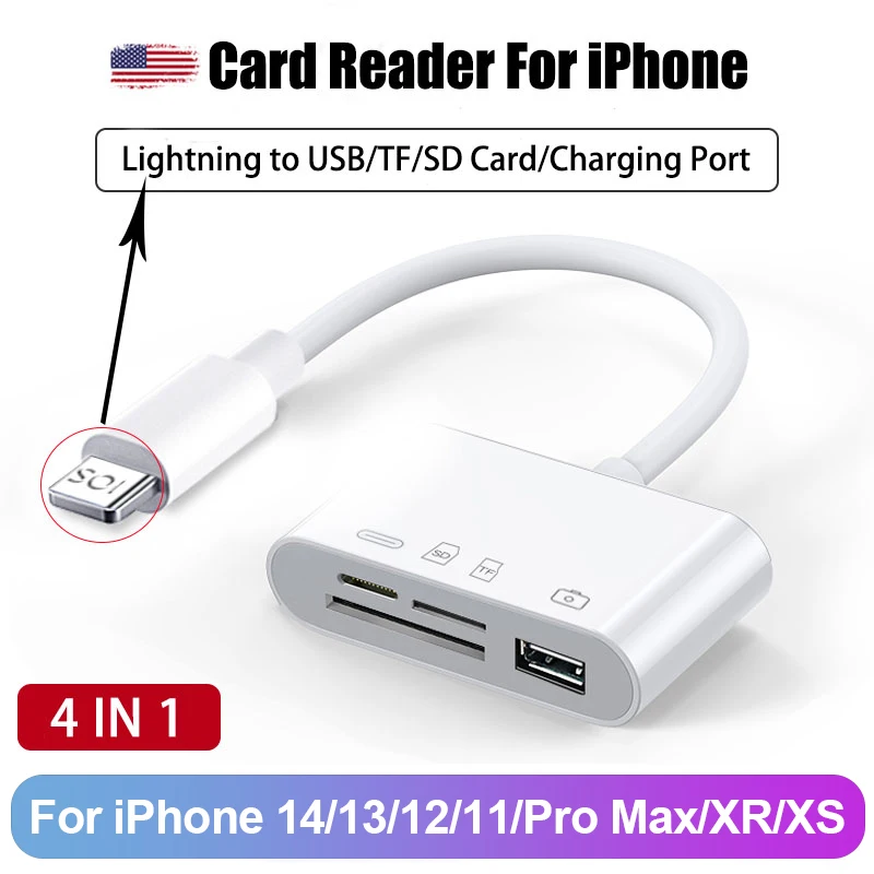 Thumbnail: Three-wire 5-in-1 card reader, multi-function OTG converter, high-speed transmis