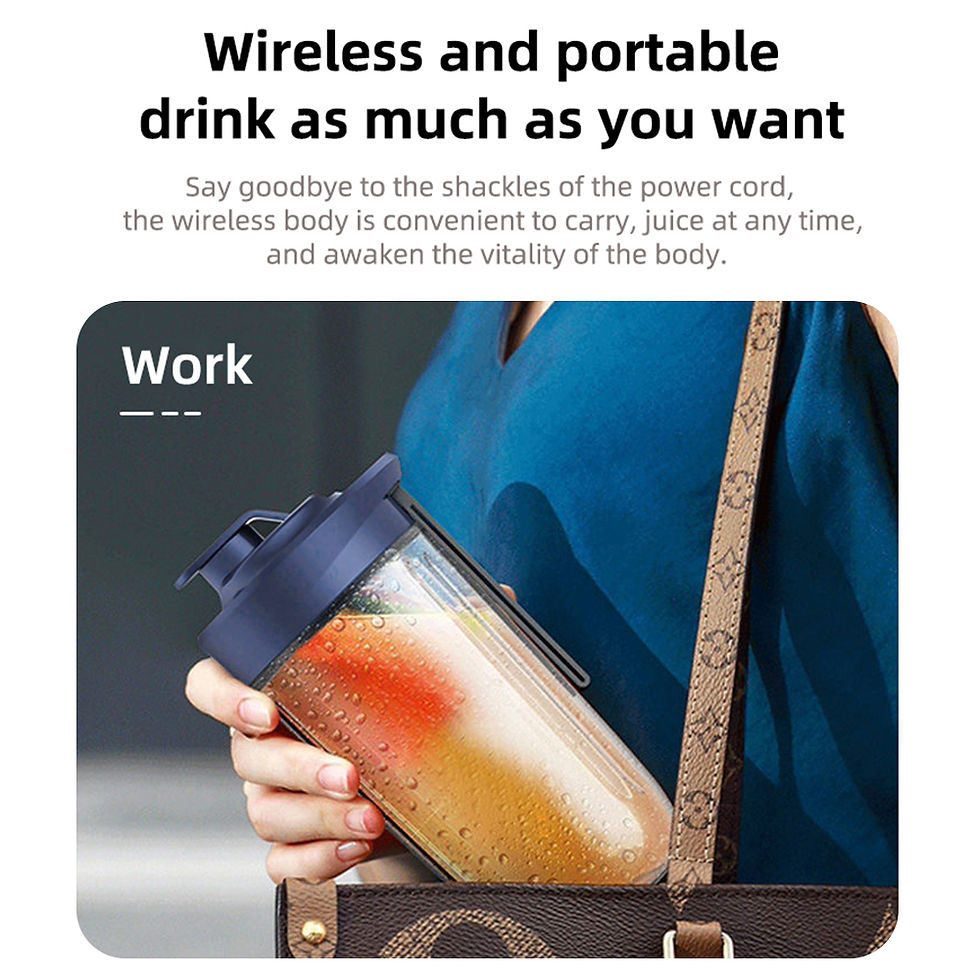 Thumbnail: NutriMix™ 6 Blades Electric Juicer Cup with 2 Cups For Travel Portable 