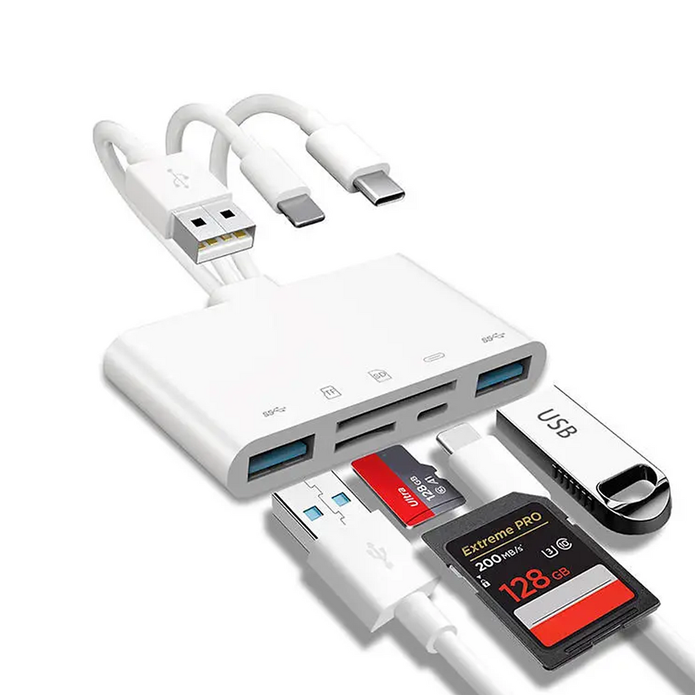 Thumbnail: Three-wire 5-in-1 card reader, multi-function OTG converter, high-speed transmis