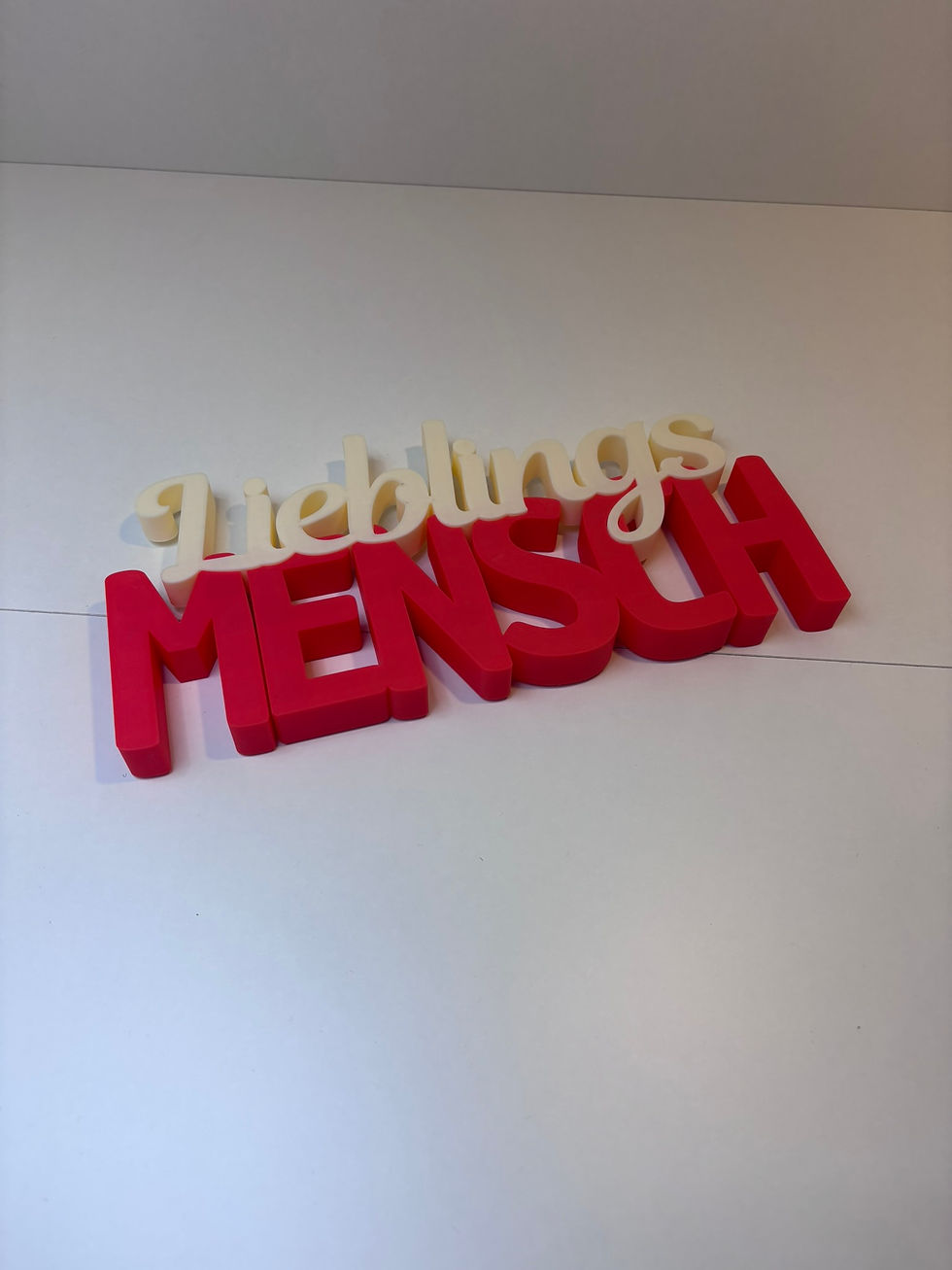 Miniaturbild: Lieblingsmensch – 3D gedruckte Deko mit liebevoller Botschaft