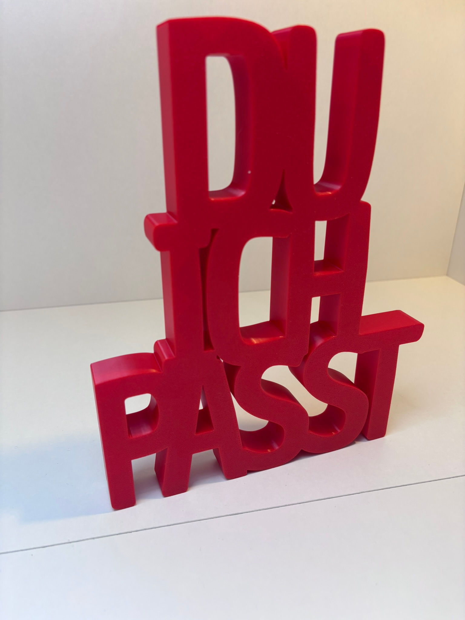 Du Ich Passt – 3D gedruckte Deko mit liebevoller Botschaft