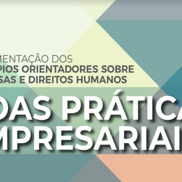BOAS PRÁTICAS: IMPLEMENTAÇÃO DOS PRINCÍPIOS ORIENTADORES SOBRE EMPRESAS E DIREITOS HUMANOS