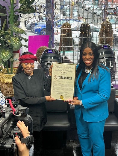 Sedonia Receiving An Proclamation