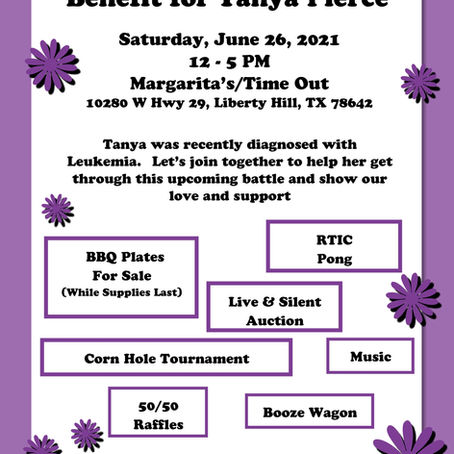 Benefit Fundraiser for Tanya Pierce