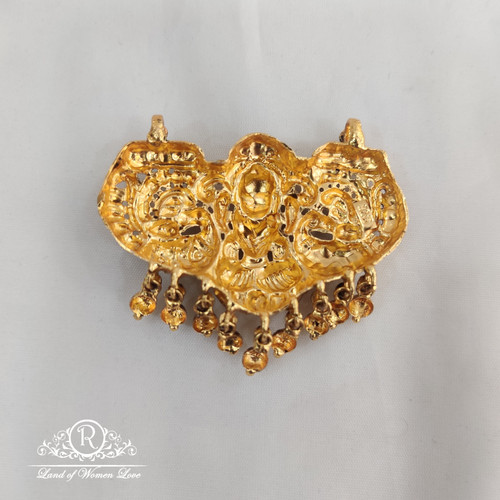 Silver Jewellery gold polished nagara pendant RCV086 Ramala