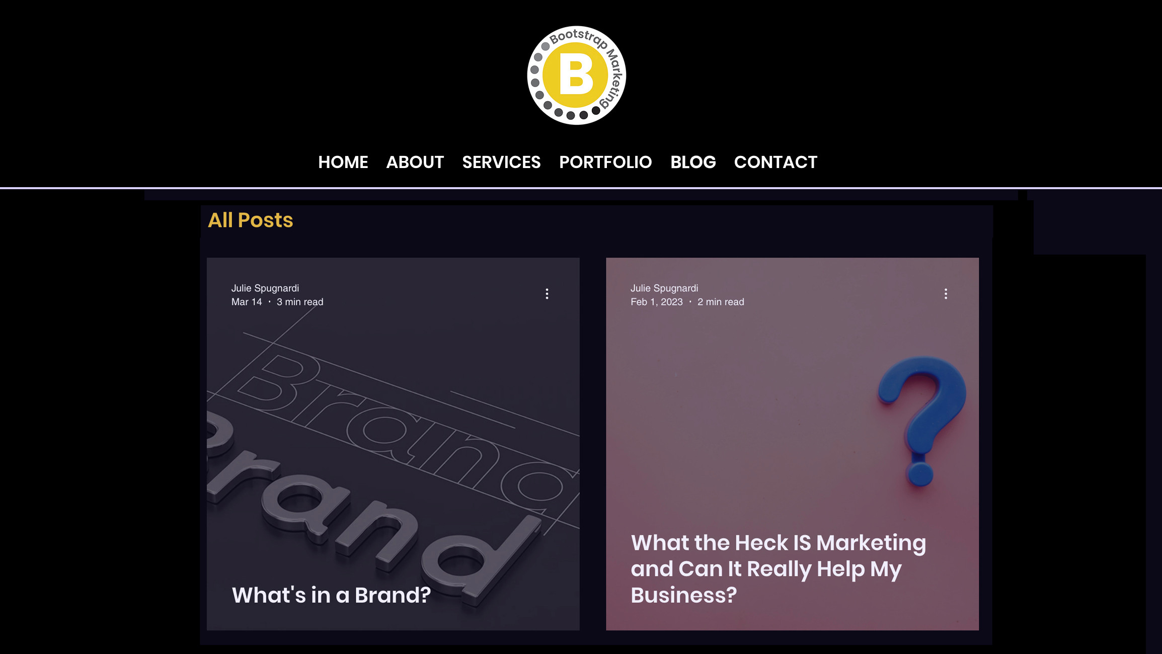 BLOG | Bootstrap Marketing