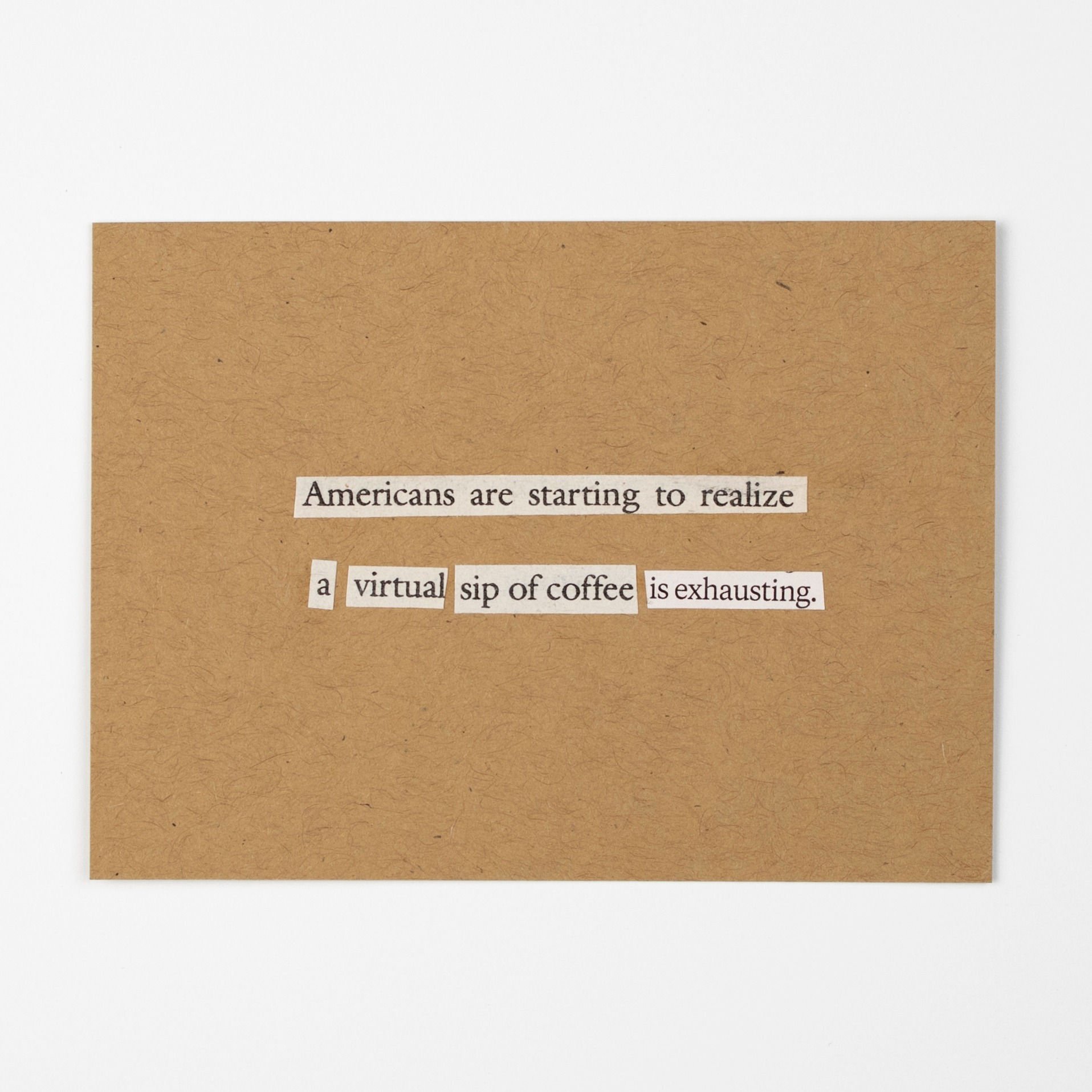 Americans are Starting to Realize