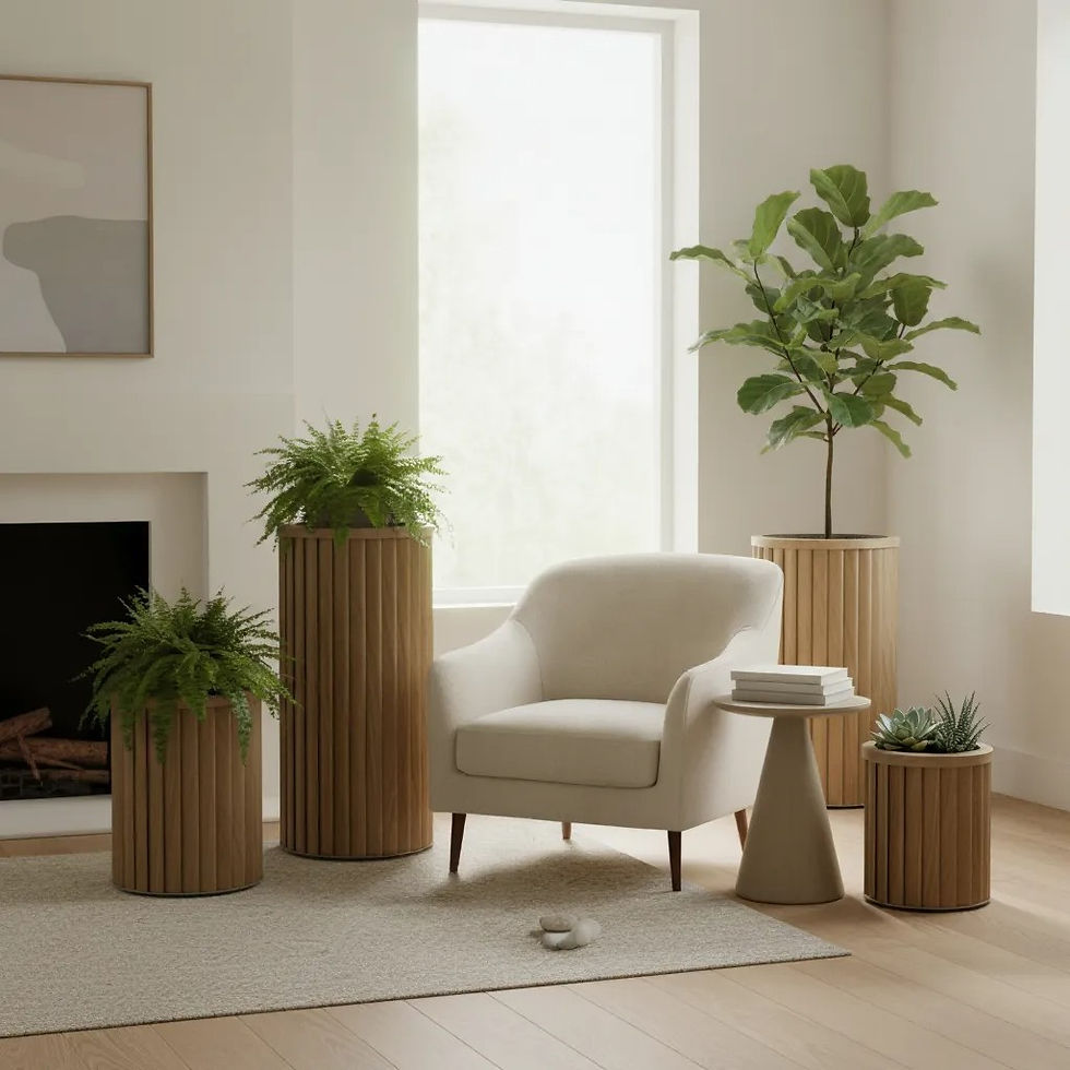 Thumbnail: Round Strata Column Planters - X Large