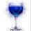 Thumbnail: Blue, cocktail, gin , goblet, glass, home, bar, art, print, splatter, drip, royal, navy, gifts, for, her