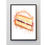 Thumbnail: Cake, Victoria, sponge, jam, cream, afternoon, tea, splatter, art, print, kitchen, dining, lover, gift, for, her, mum, red,