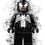 Thumbnail: Venom Spider-Man villain lego black web splatter print kids bedroom playroom