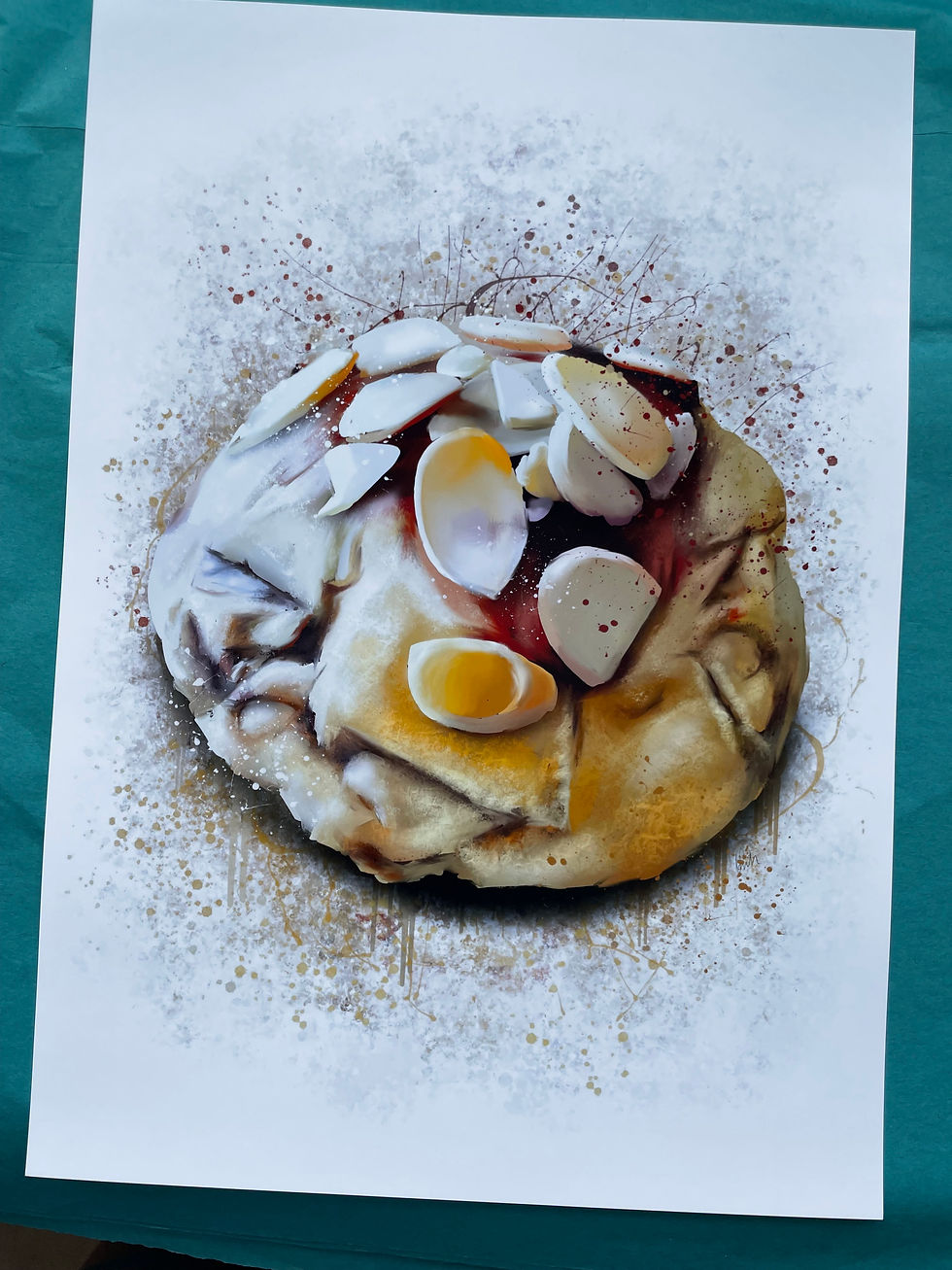 Toasted, Almond, Cookie, Wall, Art, Kitchen, Print, food, poster, painting