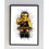 Thumbnail: Yellow Lego, ninjago, cole, ninja, sword, child, children’s, kids, bedroom, playroom, wall, art, print, splatter, paint