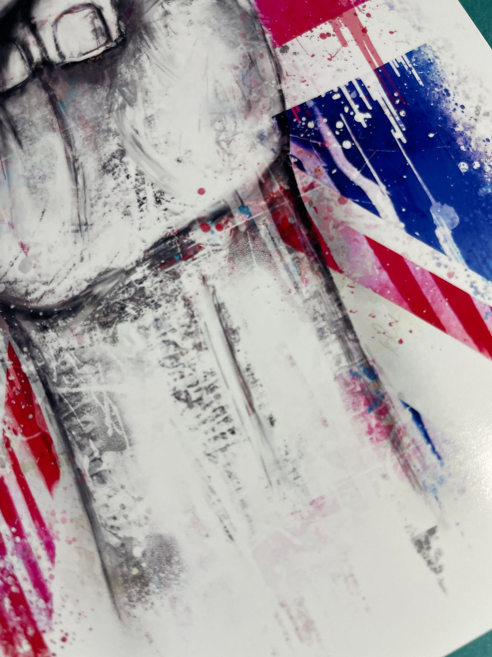 Thumbnail: retro, british, union jack, poster, rock and roll, art, print, wall, decor, gifts, him, her, coronation, decorations