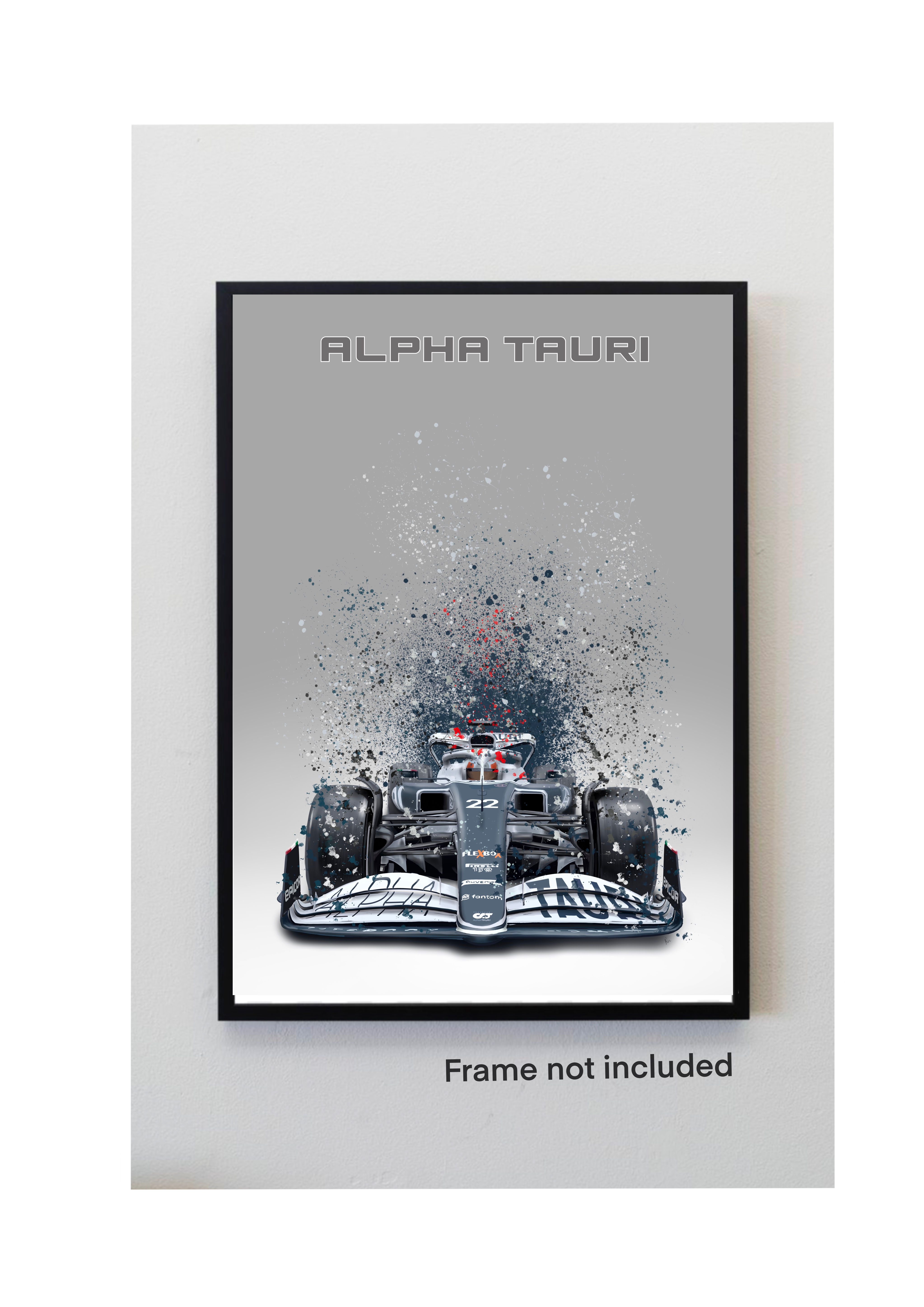blue, white, formula one, racing, car, motorsport, poster, wall, art, print, fan, gift, for him, painting, drawing,