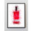 Thumbnail: Unframed Whitley Neill Red Raspberry Gin Bottle Splatter Print