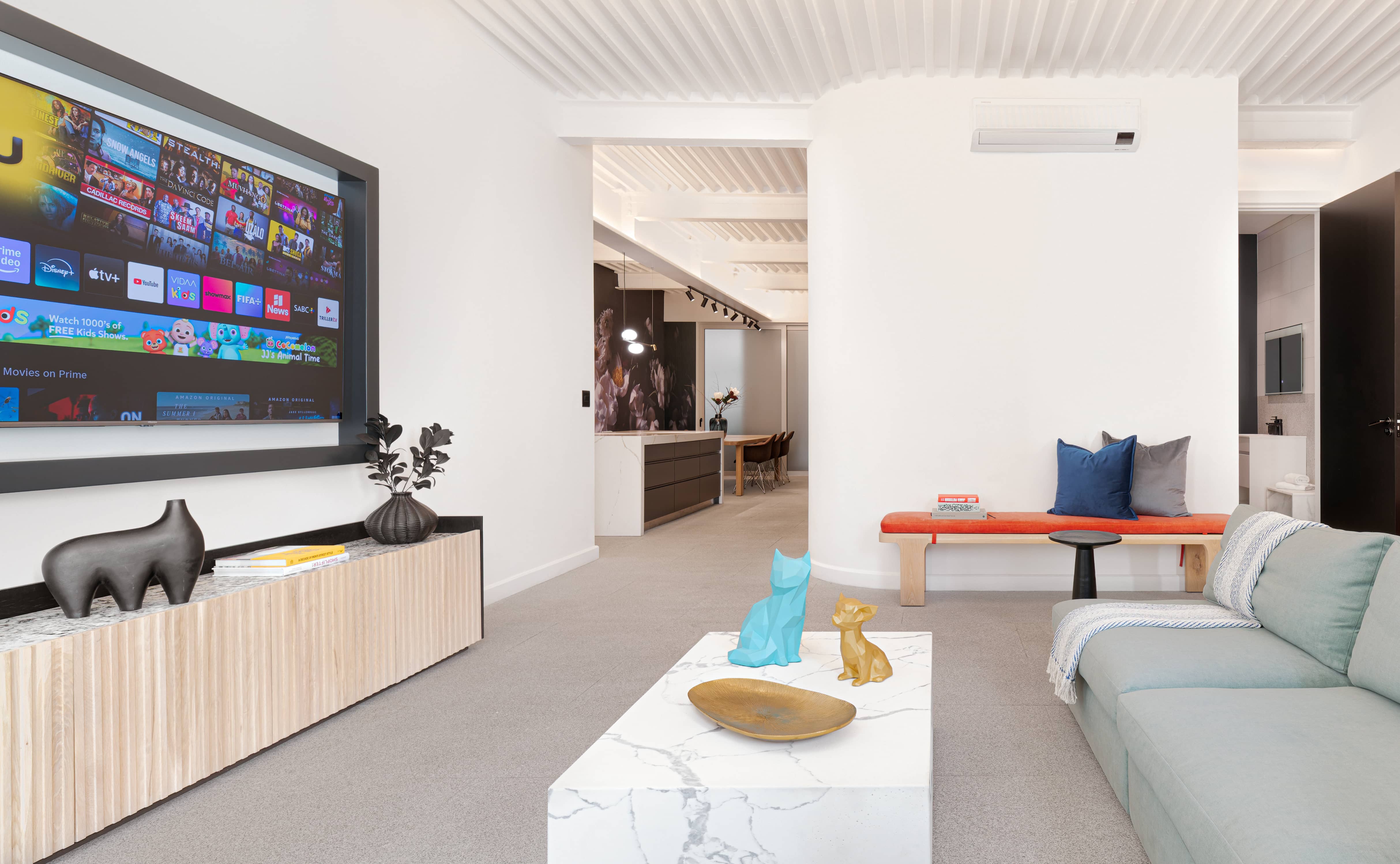 Professional photography for Airbnb apartment in Cape Town - tv room