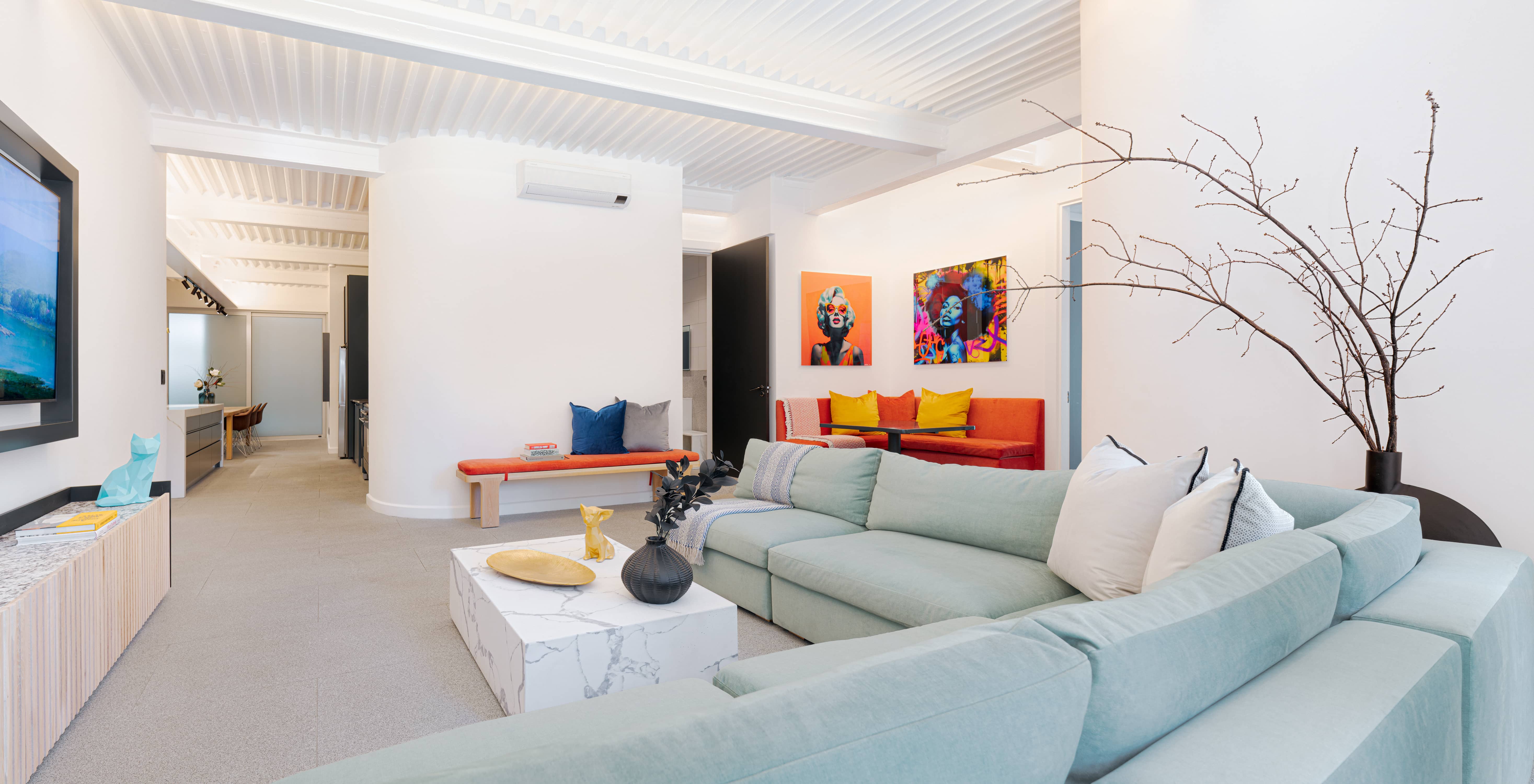 Professional photography for Airbnb apartment in Cape Town - lounge area