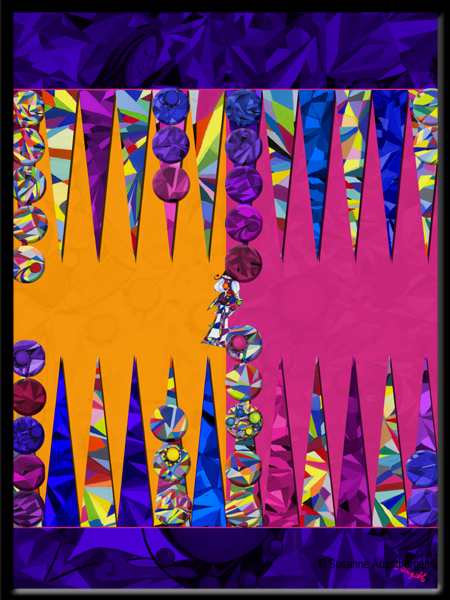 Kunstwerk Backgammon