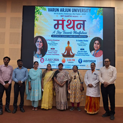 NEP SAARTHI Cell at Varun Arjun University Hosts “Manthan” to Promote Mindfulness and Holistic Development