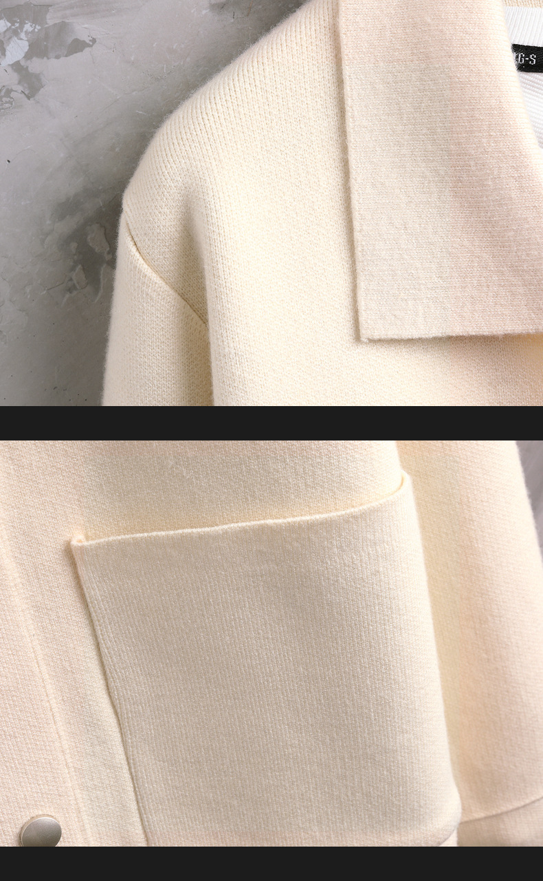Abrigo Cardigan Masculino de Outono