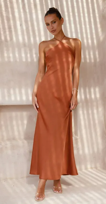 Miniatura: Vestido Entallado sin Mangas y con Espalda Descubierta para Mujer