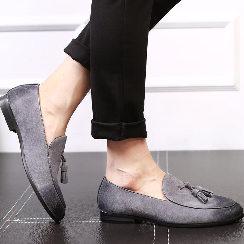 Zapatos de Cuero para Hombre con Estilo Pea