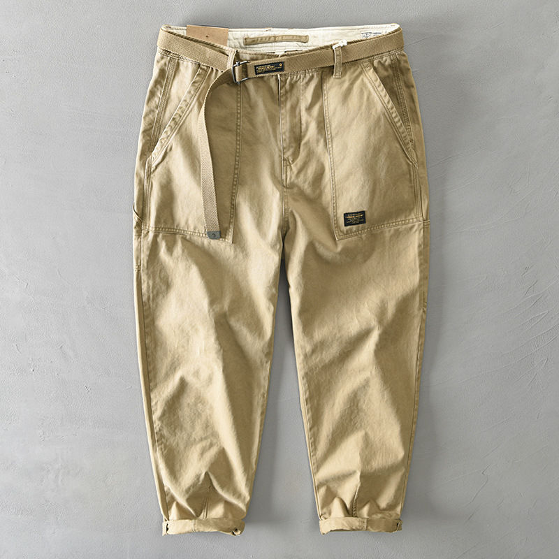 Pantalones Casuales Delgados y Elásticos para Hombres
