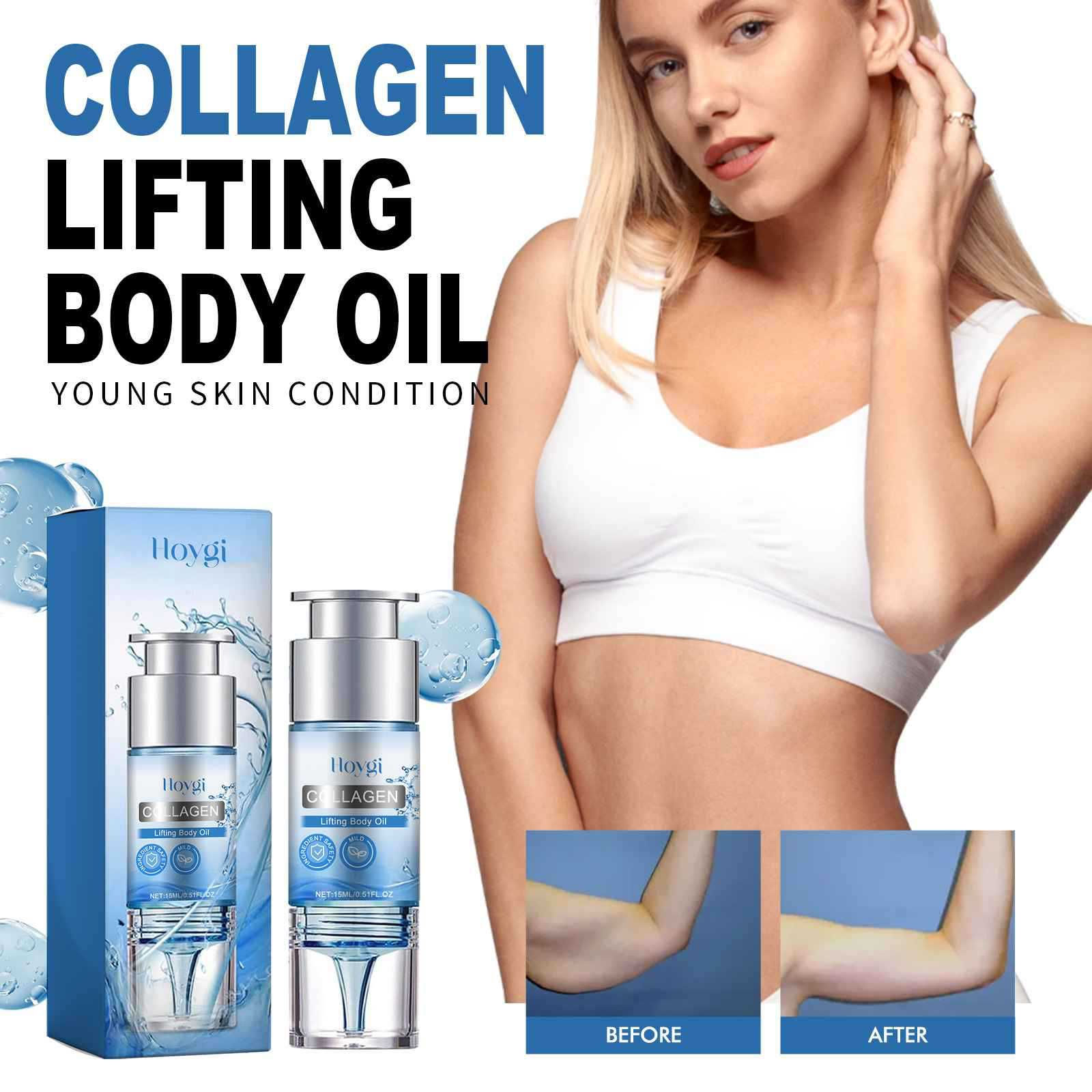 Aceite Corporal de Colágeno Hoygi para Reafirmar y Suavizar la Piel