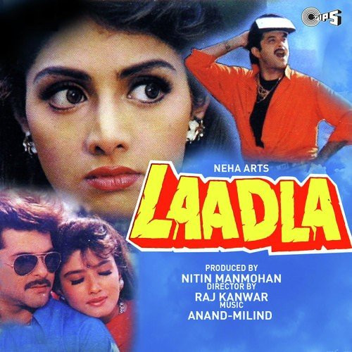 English Movie Laadla The audio of teri ungli pakad ke chala song was released on 17th march, 1994 by tips. english movie laadla