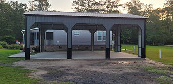 Deluxe Side Entry Carports 14'x30'x12'