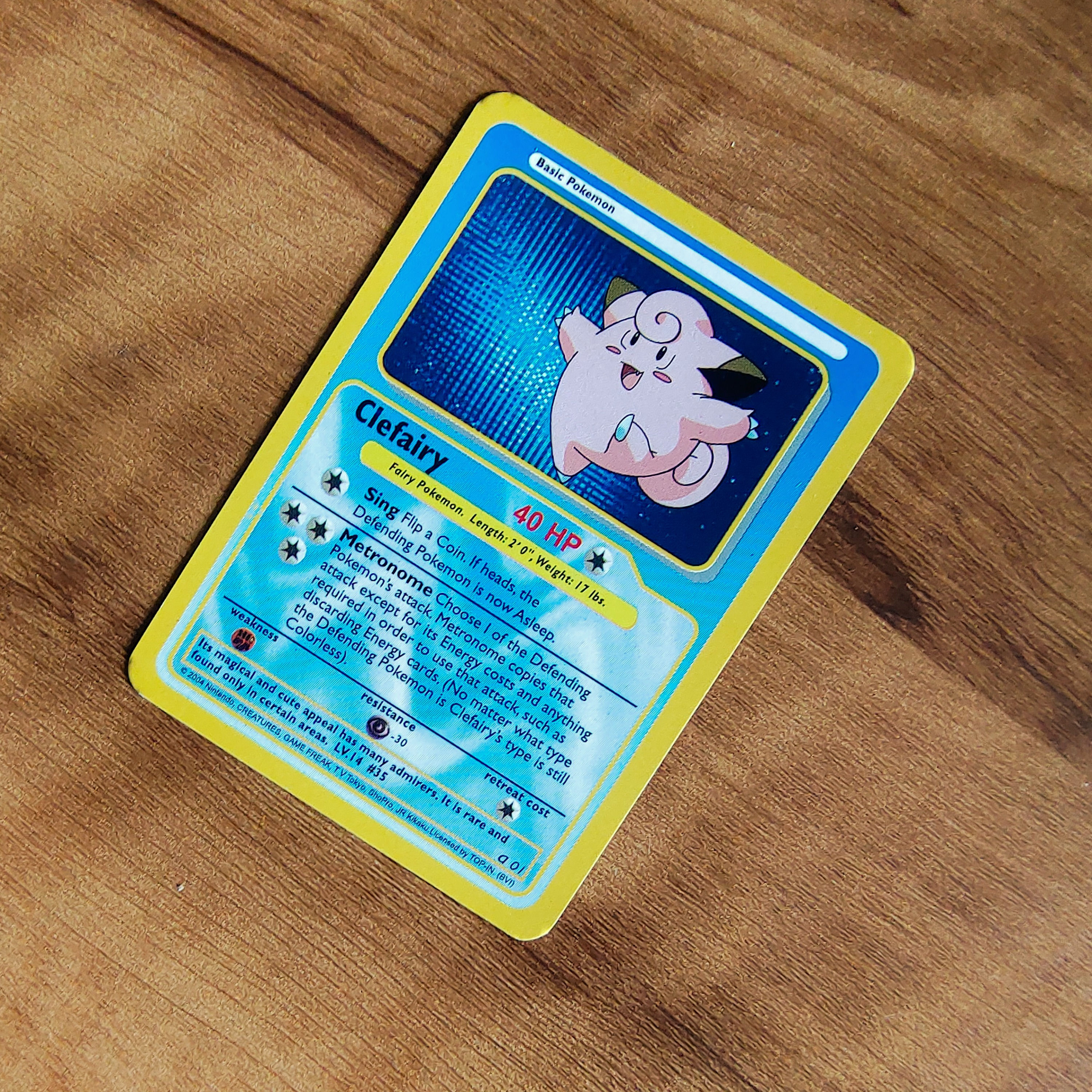Funskool Pokemon Clefairy Trading Card ( INDIAN Pokemon TCG Cards )