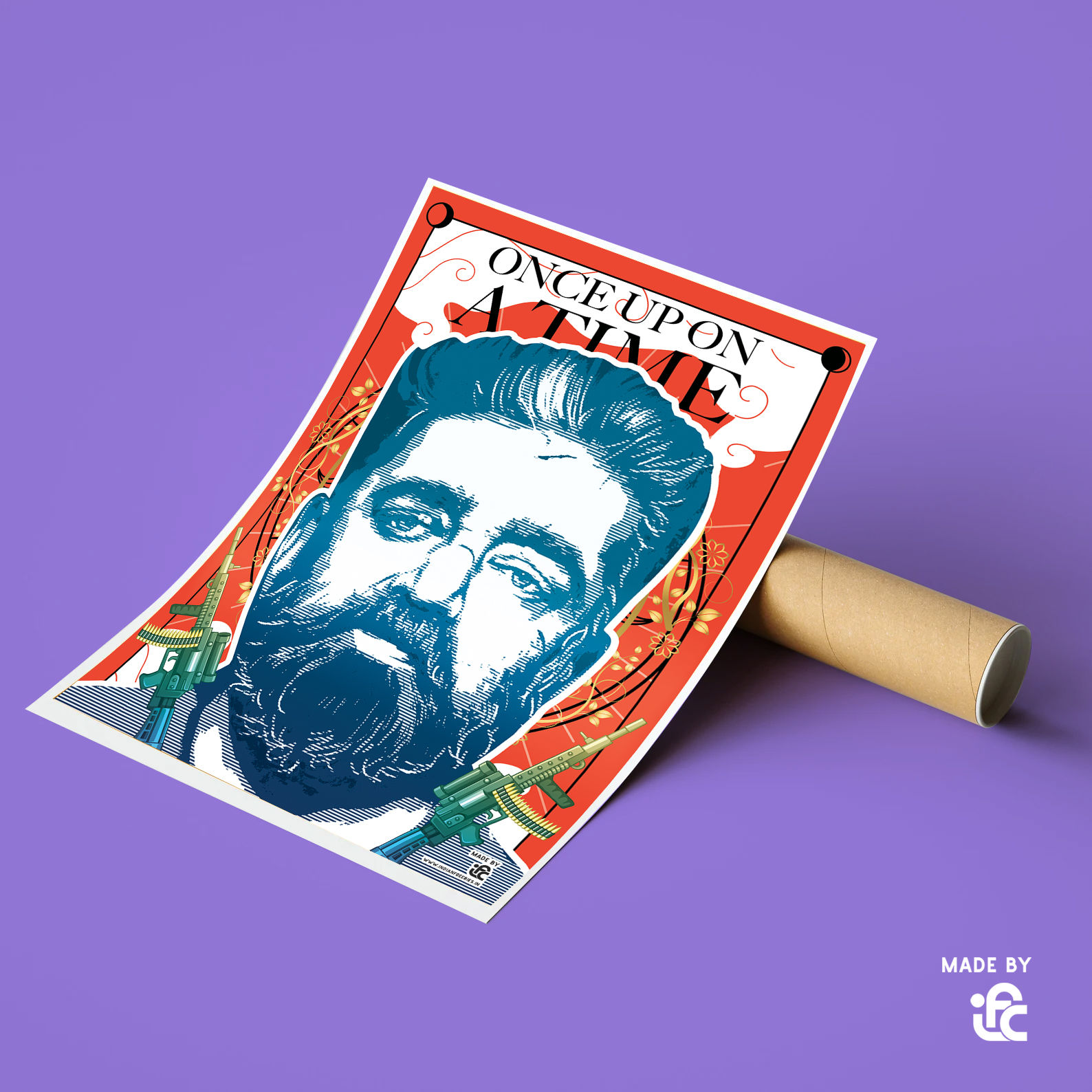 Kamal Vikram Movie Retro Style Poster